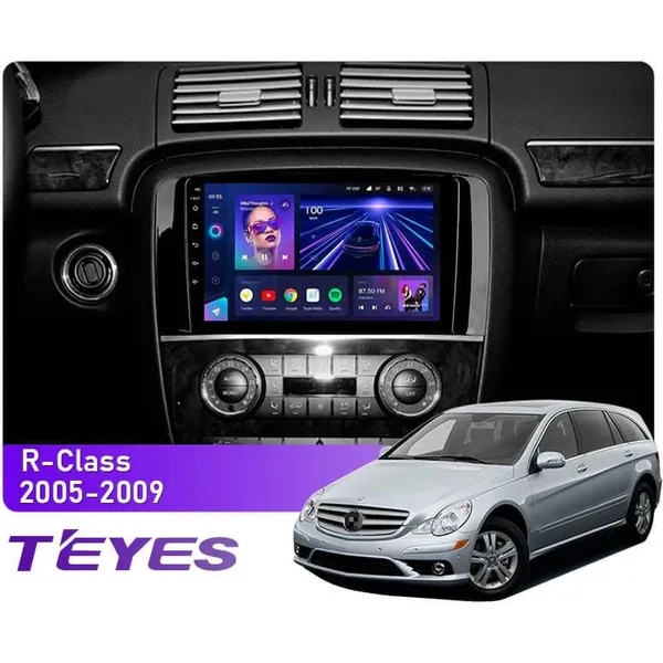 Штатна магнітола Teyes CC3L 4+32 Gb Mercedes-Benz R-Class W251 R280 R300 R320 2005-2017 (F2) button 9"