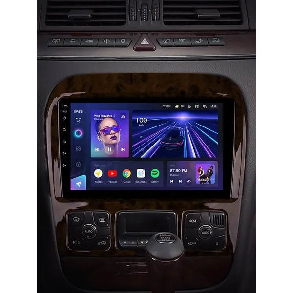 Штатна магнітола Teyes CC3L 4+32 Gb Mercedes-Benz S-Class W220 VV220 1998-2005 9" 2