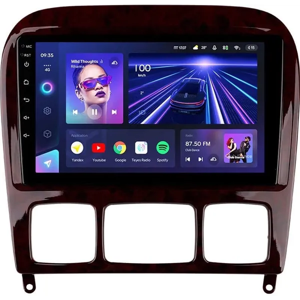 Штатна магнітола Teyes CC3L 4+32 Gb Mercedes-Benz S-Class W220 VV220 1998-2005 9" 3