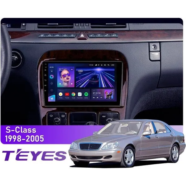Штатна магнітола Teyes CC3L 4+32 Gb Mercedes-Benz S-Class W220 VV220 1998-2005 9"