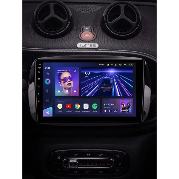 Штатна магнітола Teyes CC3L 4+32 Gb Mercedes-Benz Smart Fortwo 3 C453 A453 W453 2014-2020 9" 2