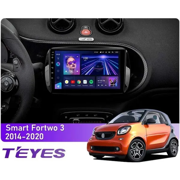 Штатна магнітола Teyes CC3L 4+32 Gb Mercedes-Benz Smart Fortwo 3 C453 A453 W453 2014-2020 9"