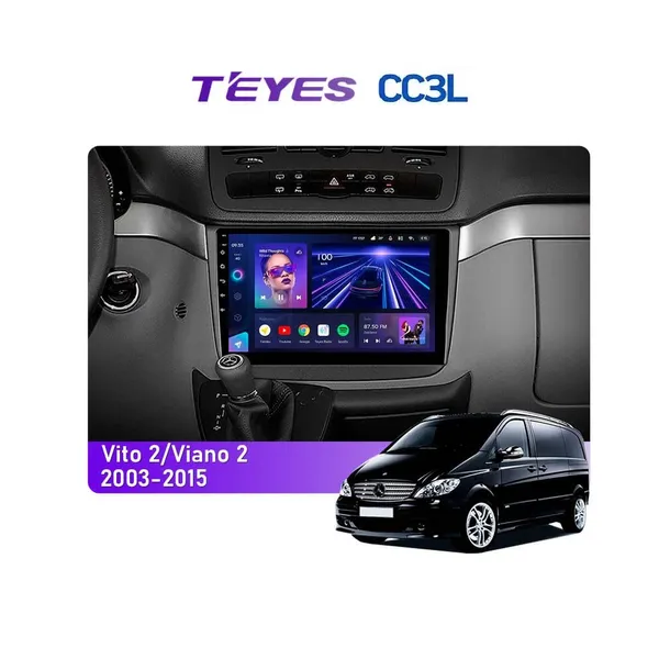 Штатная магнитола Teyes CC3L 4+32 Gb Mercedes-Benz Vito (W639), Viano (W639) 2003-2015 10"