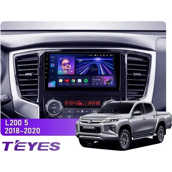 Штатная магнитола Teyes CC3L 4+32 Gb Mitsubishi L200 5 2018-2020 (F2) 9"