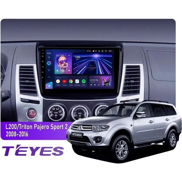 Штатна магнітола Teyes CC3L 4+32 Gb Mitsubishi Pajero Sport 2 L200 Triton 2008-2016 9"