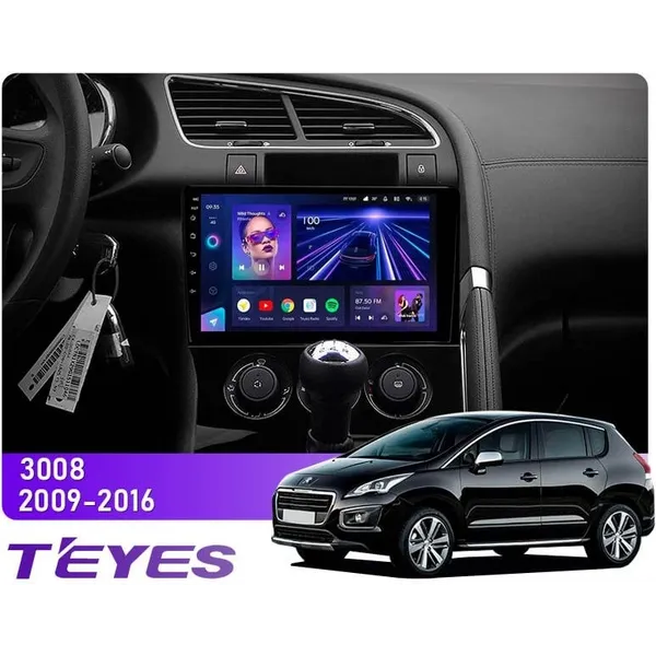 Штатна магнітола Teyes CC3L 4+32 Gb Peugeot 3008 1 2009-2016 (A) 9"