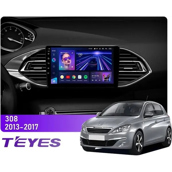 Штатна магнітола Teyes CC3L 4+32 Gb Peugeot 308 T9 308S 2013-2017 9"
