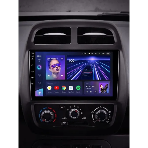 Штатна магнітола Teyes CC3L 4+32 Gb Renault KWID 2015-2019 9" 2