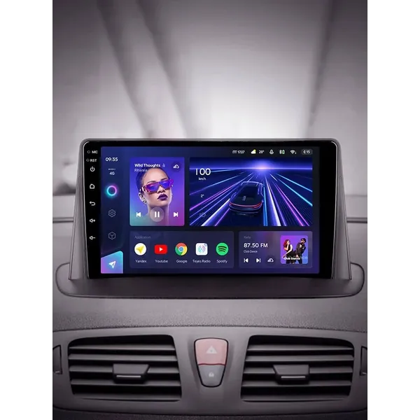 Штатная магнитола Teyes CC3L 4+32 Gb Renault Megane 3 2008-2014 (одна коса) 9" 2