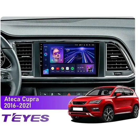 Штатна магнітола Teyes CC3L 4+32 Gb Seat Ateca Cupra 2016-2021 9"