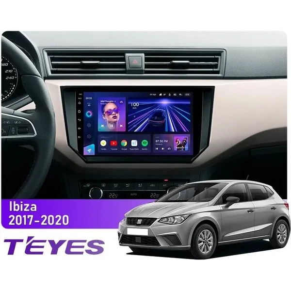 Штатна магнітола Teyes CC3L 4+32 Gb Seat Ibiza 2017-2020 9"