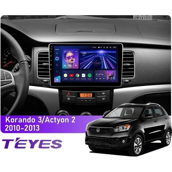 Штатна магнітола Teyes CC3L 4+32 Gb SsangYong Korando 3 2010-2013 9"
