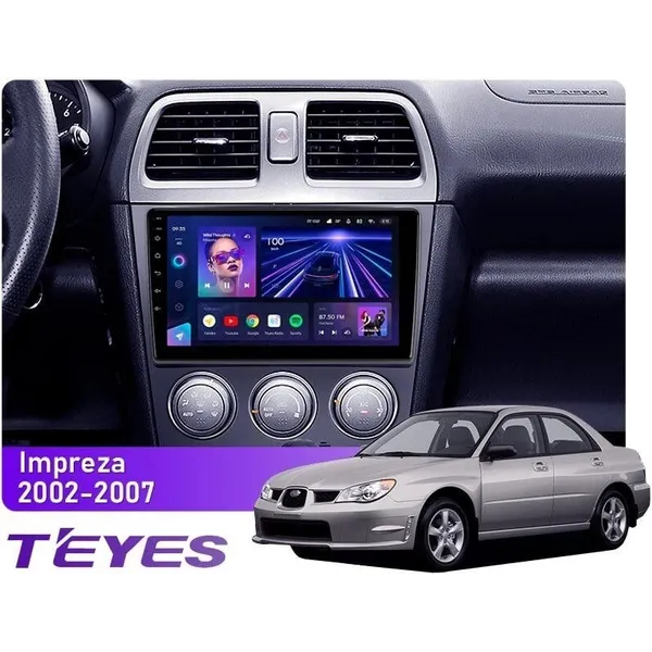 Штатна магнітола Teyes CC3L 4+32 Gb Subaru Impreza GD GG 2002-2007 9"