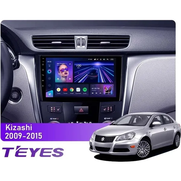 Штатна магнітола Teyes CC3L 4+32 Gb Suzuki Kizashi 2009-2015 9"