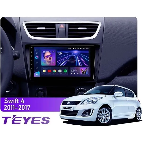 Штатна магнітола Teyes CC3L 4+32 Gb Suzuki Swift 4 2011-2017 9"