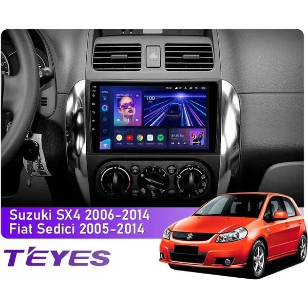 Штатна магнітола Teyes CC3L 4+32 Gb Suzuki SX4 1 2006-2014 9"