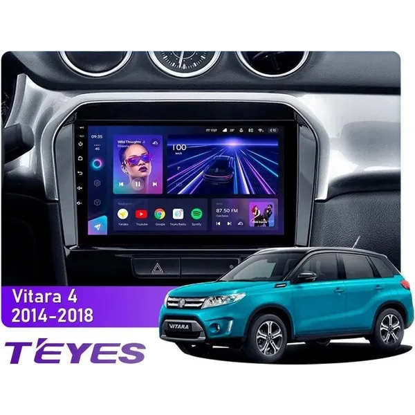 Штатна магнітола Teyes CC3L 4+32 Gb Suzuki Vitara 4 2014-2018 9"