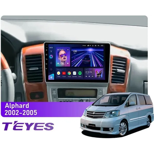 Штатна магнітола Teyes CC3L 4+32 Gb Toyota Alphard 1 H10 2002-2005 (F1) 9"