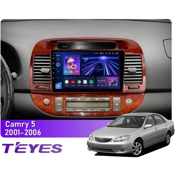 Штатна магнітола Teyes CC3L 4+32 Gb Toyota Camry 5 XV 30 2001-2006 (B) 9"