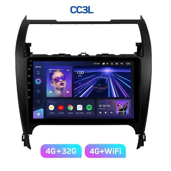 Штатна магнітола Teyes CC3L 4+32 Gb Toyota Camry 7 XV 50 55 (US EDITION) 2012-2014 10" 6