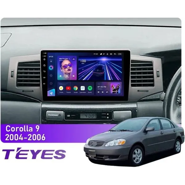 Штатная магнитола Teyes CC3L 4+32 Gb Toyota Corolla E130 E120 2000-2004 (B) 9"