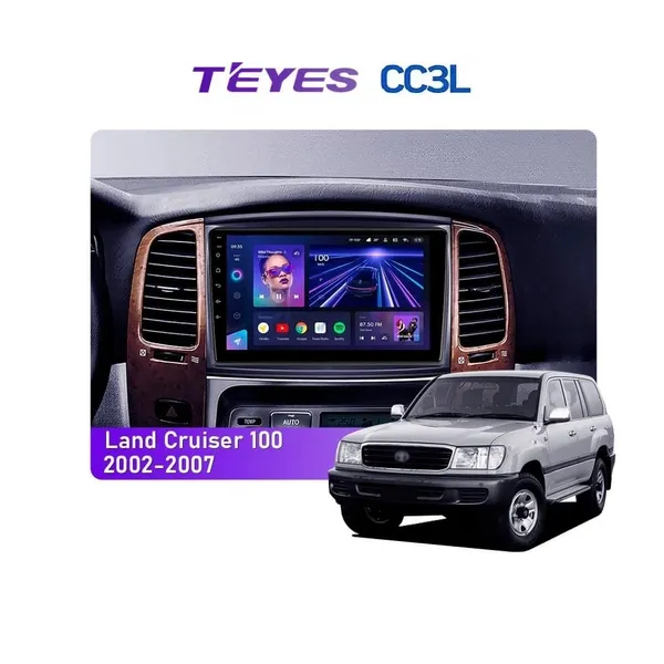 Штатна магнітола Teyes CC3L 4+32 Gb Toyota Land Cruiser LC 100-B 2002-2007 (B) 10"