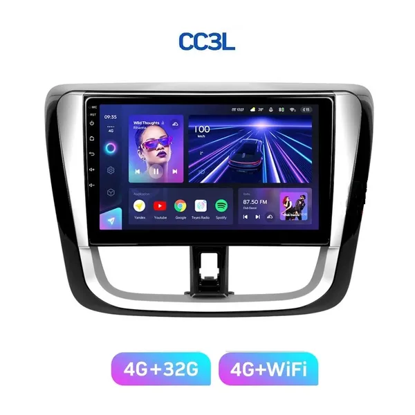 Штатна магнітола Teyes CC3L 4+32 Gb Toyota Vios Yaris L 2016-2019 10" 7
