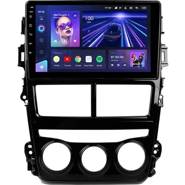 Штатная магнитола Teyes CC3L 4+32 Gb Toyota Yaris Vios 2017-2020 (F1) 9" 3