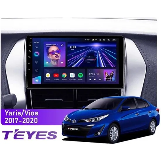 Штатная магнитола Teyes CC3L 4+32 Gb Toyota Yaris Vios 2017-2020 (F1) 9"