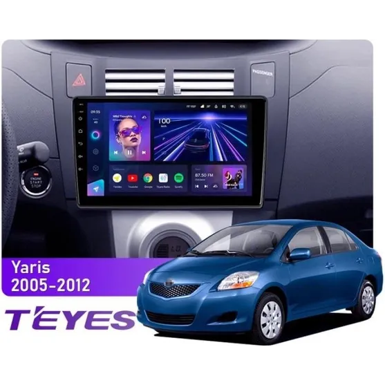 Штатна магнітола Teyes CC3L 4+32 Gb Toyota Yaris XP90 2005-2012 9"