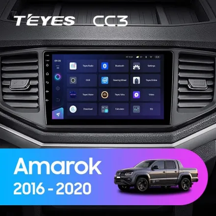 Штатная магнитола Teyes CC3L 4+32 Gb Volkswagen Amarok 1 2016-2020 9"