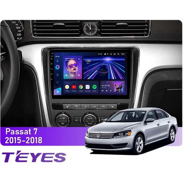 Штатная магнитола Teyes CC3L 4+32 Gb Volkswagen Passat 7 B7 NMS 2015-2018 (F1) 9"