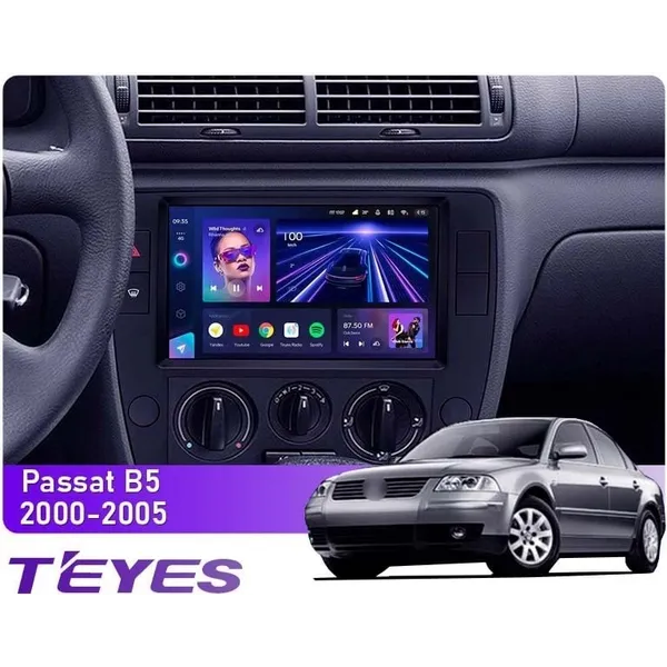 Штатная магнитола Teyes CC3L 4+32 Gb Volkswagen Passat B5 2000-2005 9"