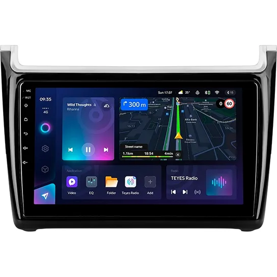 Штатная магнитола Teyes CC3L 4+32 Gb Volkswagen POLO 5 2008-2020 9" 2