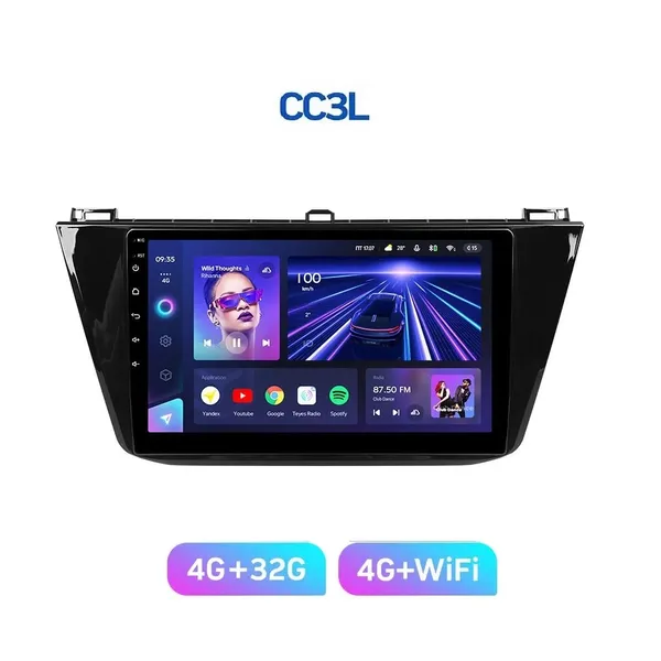 Штатна магнітола Teyes CC3L 4+32 Gb Volkswagen Tiguan 2 Mk 2016-2018 (A) 10" 6
