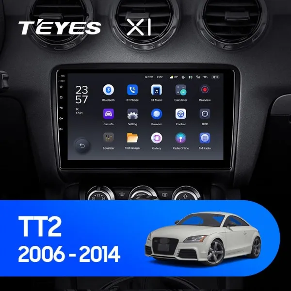 Штатная магнитола Teyes X1 2+32 Gb Audi TT 2 2006-2014