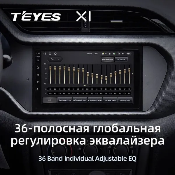 Штатна магнітола Teyes X1 2+32 Gb Chery Tiggo 3 2016-2018 2