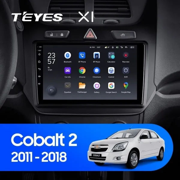 Штатная магнитола Teyes X1 2+32 Gb Chevrolet Cobalt 2 2011-2018