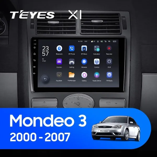 Штатная магнитола Teyes X1 2+32 Gb Ford Mondeo 3 2000-2007 (F2)
