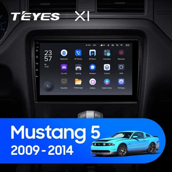 Штатная магнитола Teyes X1 2+32 Gb Ford Mustang V S-197 2009-2014