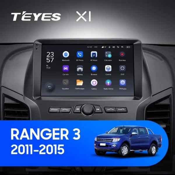 Штатна магнітола Teyes X1 2+32 Gb Ford Ranger 3 2011-2015