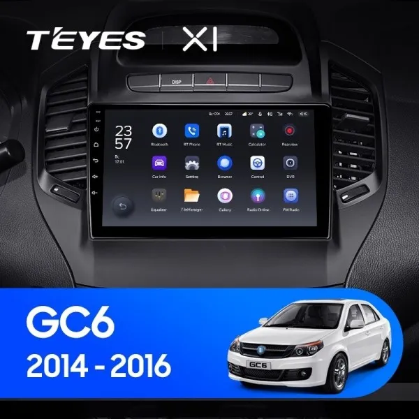 Штатная магнитола Teyes X1 2+32 Gb Geely GC6 1 2014-2016