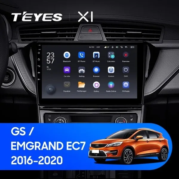 Штатная магнитола Teyes X1 2+32 Gb Geely GS 2016-2020, Emgrand EC7 1 2018-2020 (B)