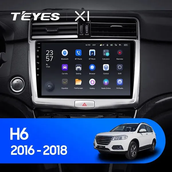Штатна магнітола Teyes X1 2+32 Gb Great Wall Haval H6 2016-2018 10"