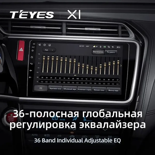 Штатная магнитола Teyes X1 2+32 Gb Honda City 2014-2017 (A) 3