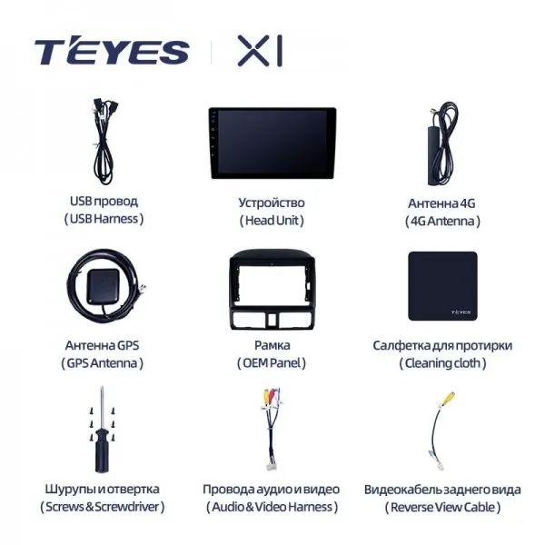 Штатна магнітола Teyes X1 2+32 Gb Honda CR-V 2 2001-2006 5
