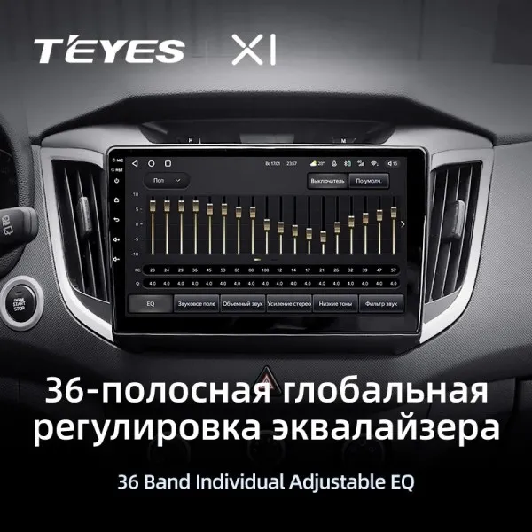 Штатна магнітола Teyes X1 2+32 Gb Hyundai Creta IX25 2015-2019 10" 3