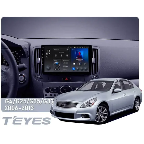 Штатная магнитола Teyes X1 2+32 Gb Infiniti G4 G25 G35 G37 2006-2013