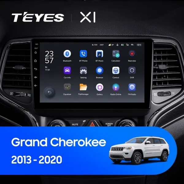 Штатна магнітола Teyes X1 2+32 Gb Jeep Grand Cherokee WK2 2013-2020