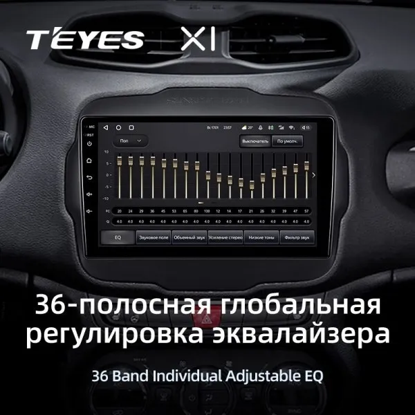 Штатна магнітола Teyes X1 2+32 Gb Jeep Renegade 2014-2018 4